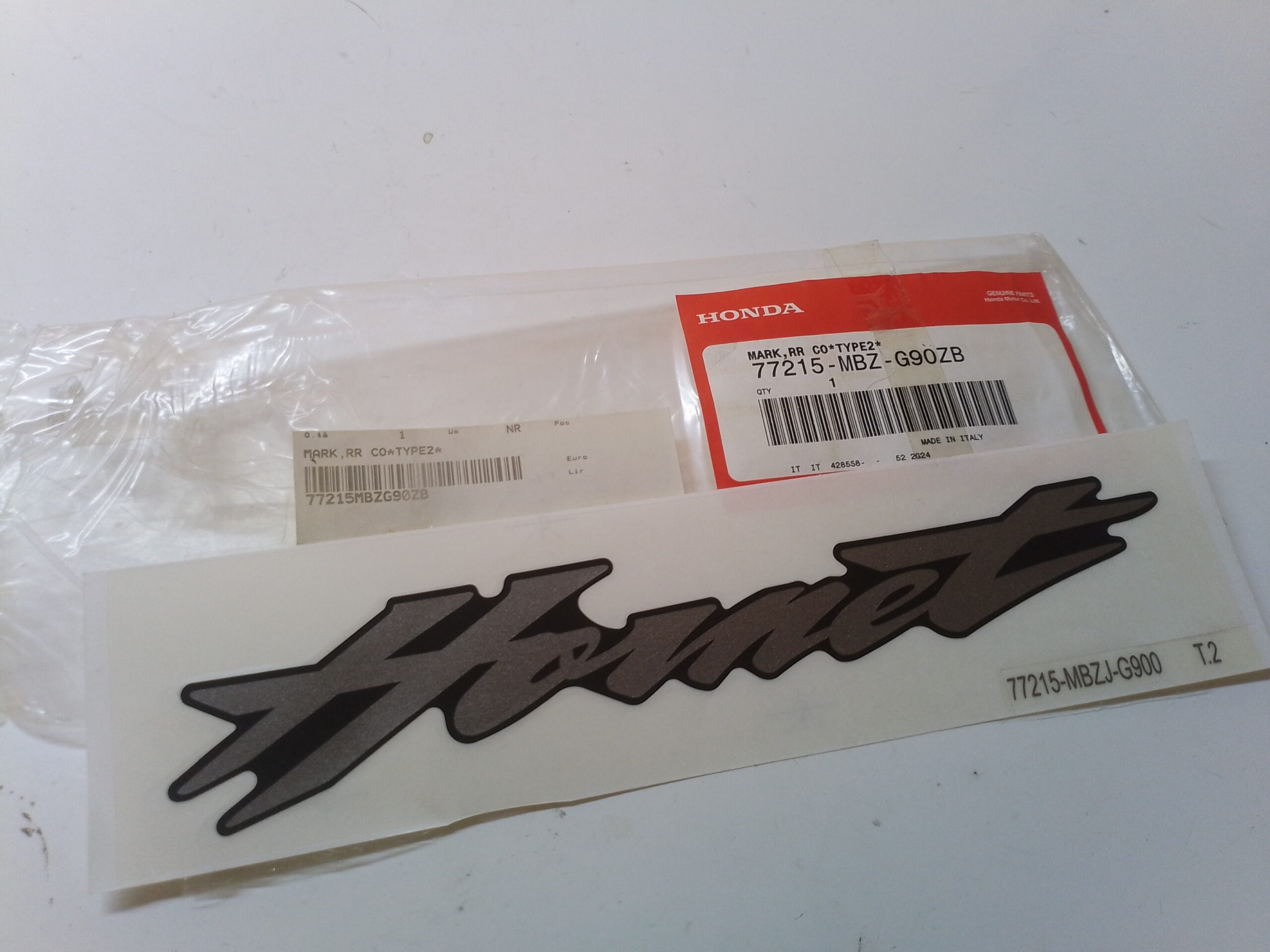 HONDA Hornet 600 02 decalcomania 77215mbzg90zb