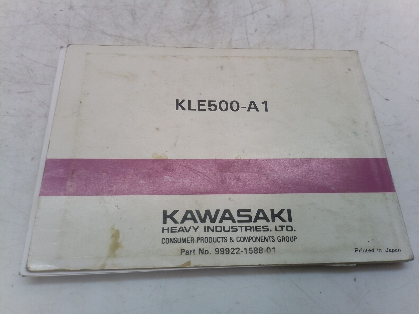 Kawasaki KLE 500 libretto uso e manutenzione inglese 99922158801