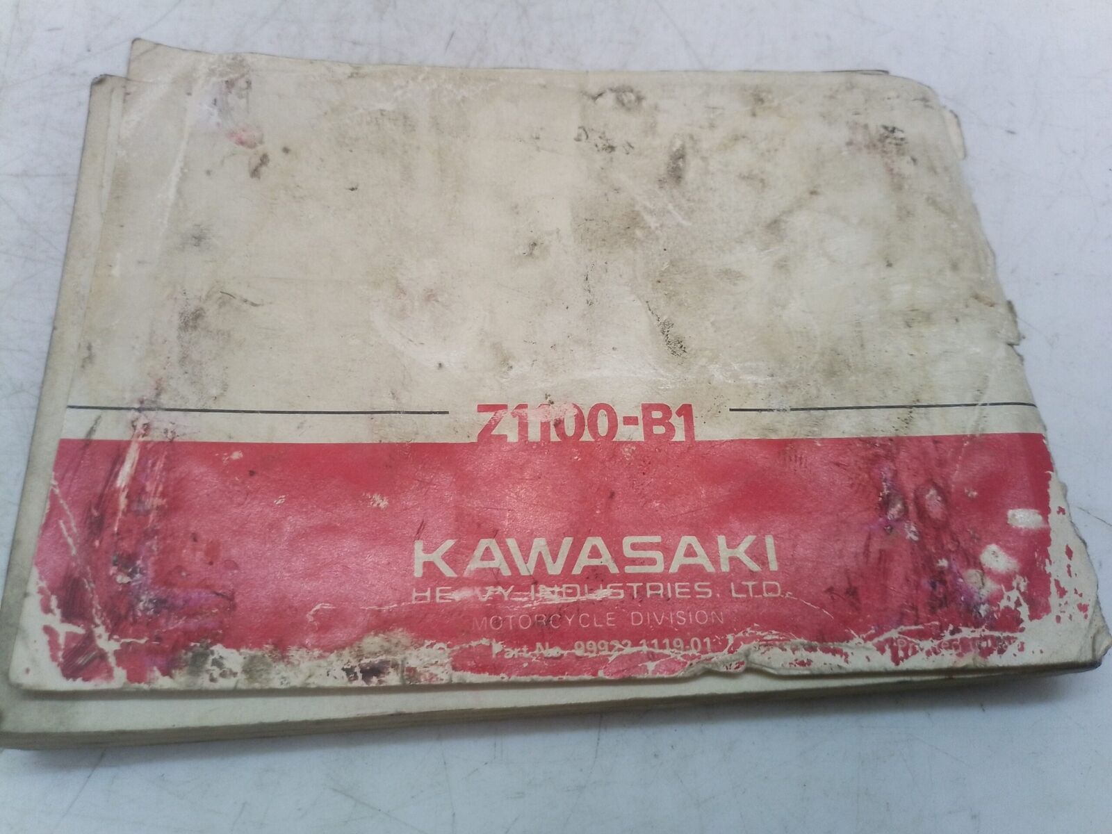 Kawasaki Z 1100 B1 81 libretto uso e manutenzione inglese 99922111901