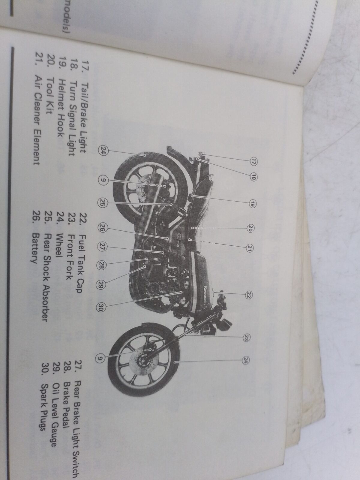 Kawasaki Z 1100 B1 81 libretto uso e manutenzione inglese 99922111901