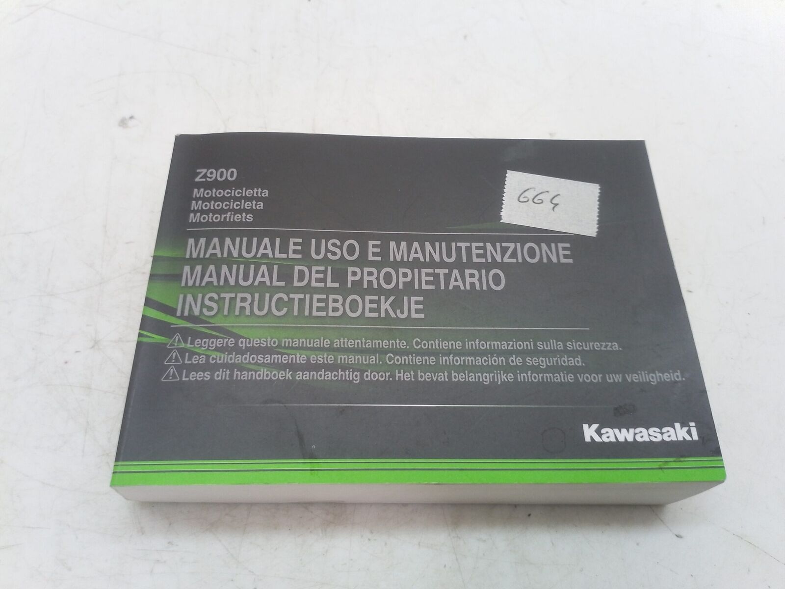 Kawasaki z900 20 libretto uso e manutenzione 998050042