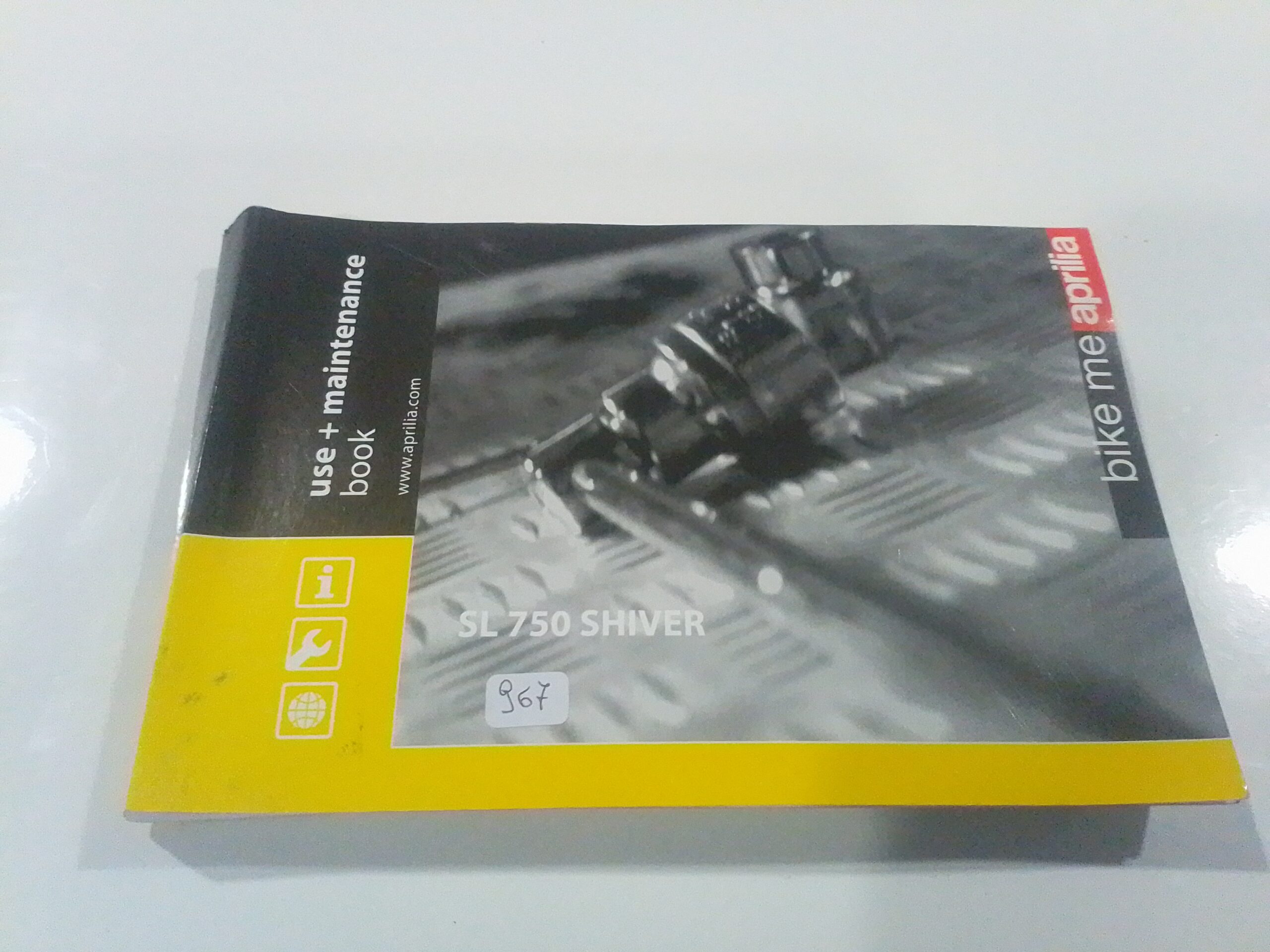 Aprilia SL 750 shiver libretto uso e manutenzione 854027