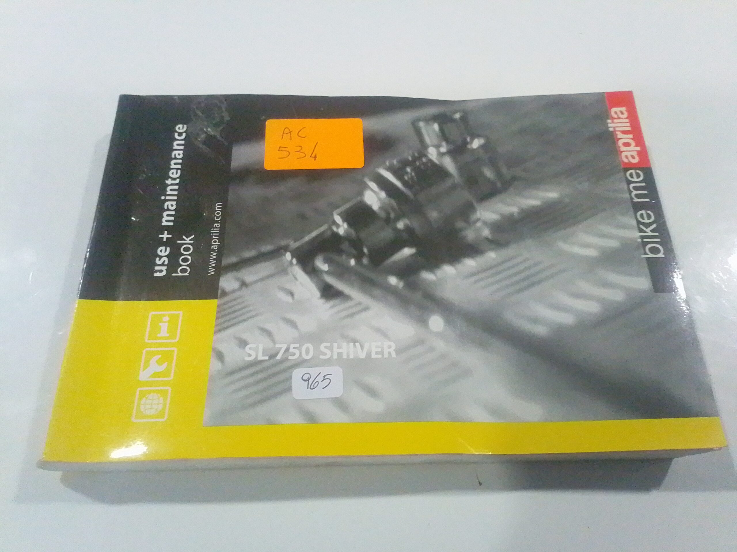 Aprilia SL 750 shiver libretto uso e manutenzione 854027