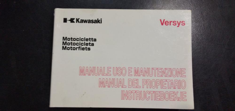 libretto uso manutenzione manuale KAWASAKI VERSYS 09/12 99976-1406 ROVINATO